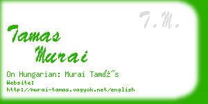 tamas murai business card